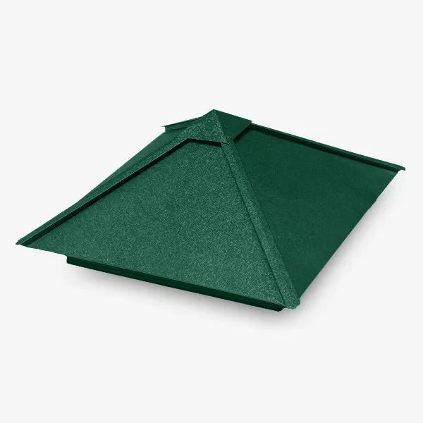 Купол дымохода фигурный, окрашенный, матовый, RAL 6005